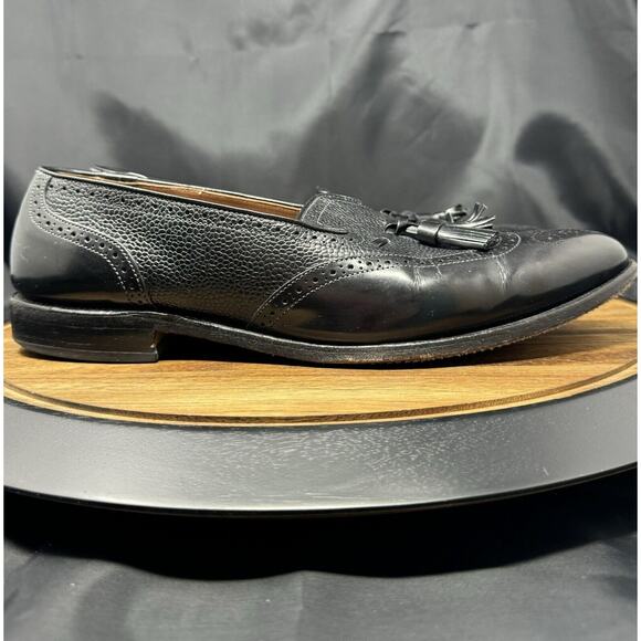 Allen Edmonds Auburn Men’s 11D Black Wingtip Tassel Loafer main image 6